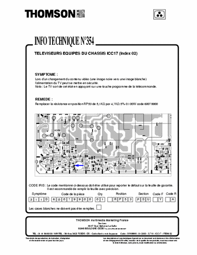 thomson ch-icc17 schema  - documentation